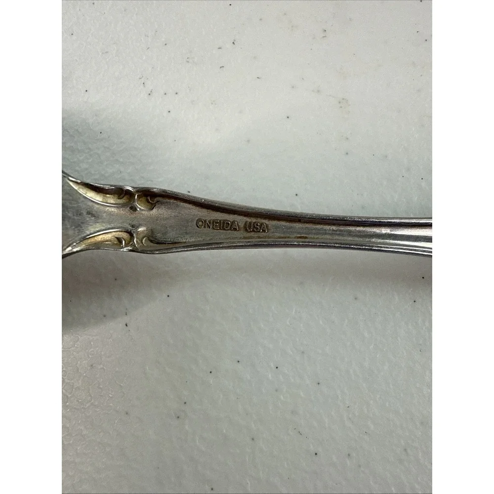 Oneida Pembrooke Renoir Set of 4 Soup 1 Dessert‎ Spoons Stainless Flatware Heir
